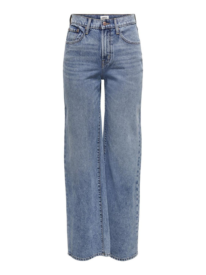 ONLY Female Weit geschnitten ONLHope Life Wide High Waist Jeans 31W / 34L Light Blue Denim, 31W / 34