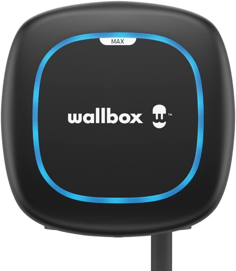 Wallbox Pulsar MAX Kit (Elektrofahrzeug-Ladegerät, Leistungsmesser und Dockkabel) 7,4 kW, 5 m, T2, S