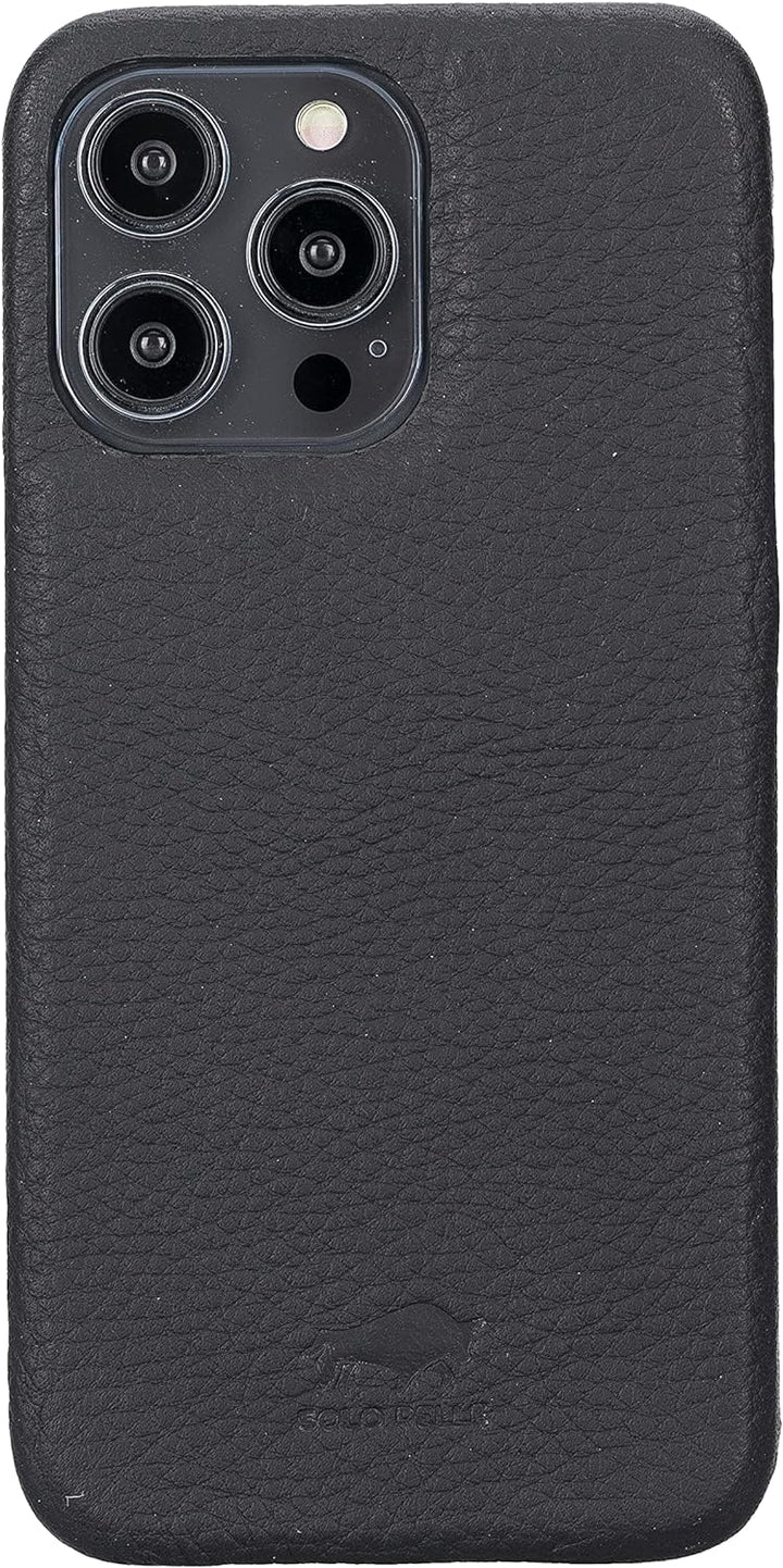 Solo Pelle Lederhülle kompatibel für iPhone 14 Pro Max in 6.7 Zoll abnehmbare Hülle (2in1) inkl. Kar