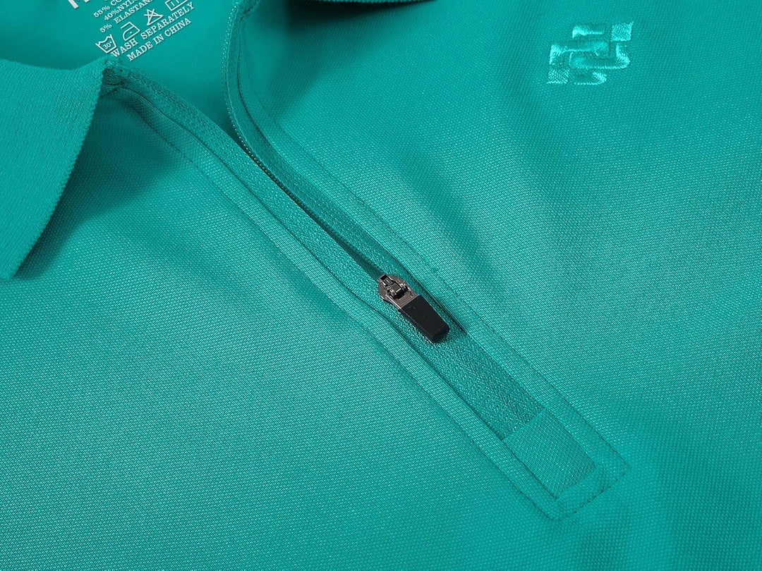 MoFiz Damen Poloshirt Langarm Baumwolle Polohemd Sport Polo Wintershirts mit Reissverschluss Kragen