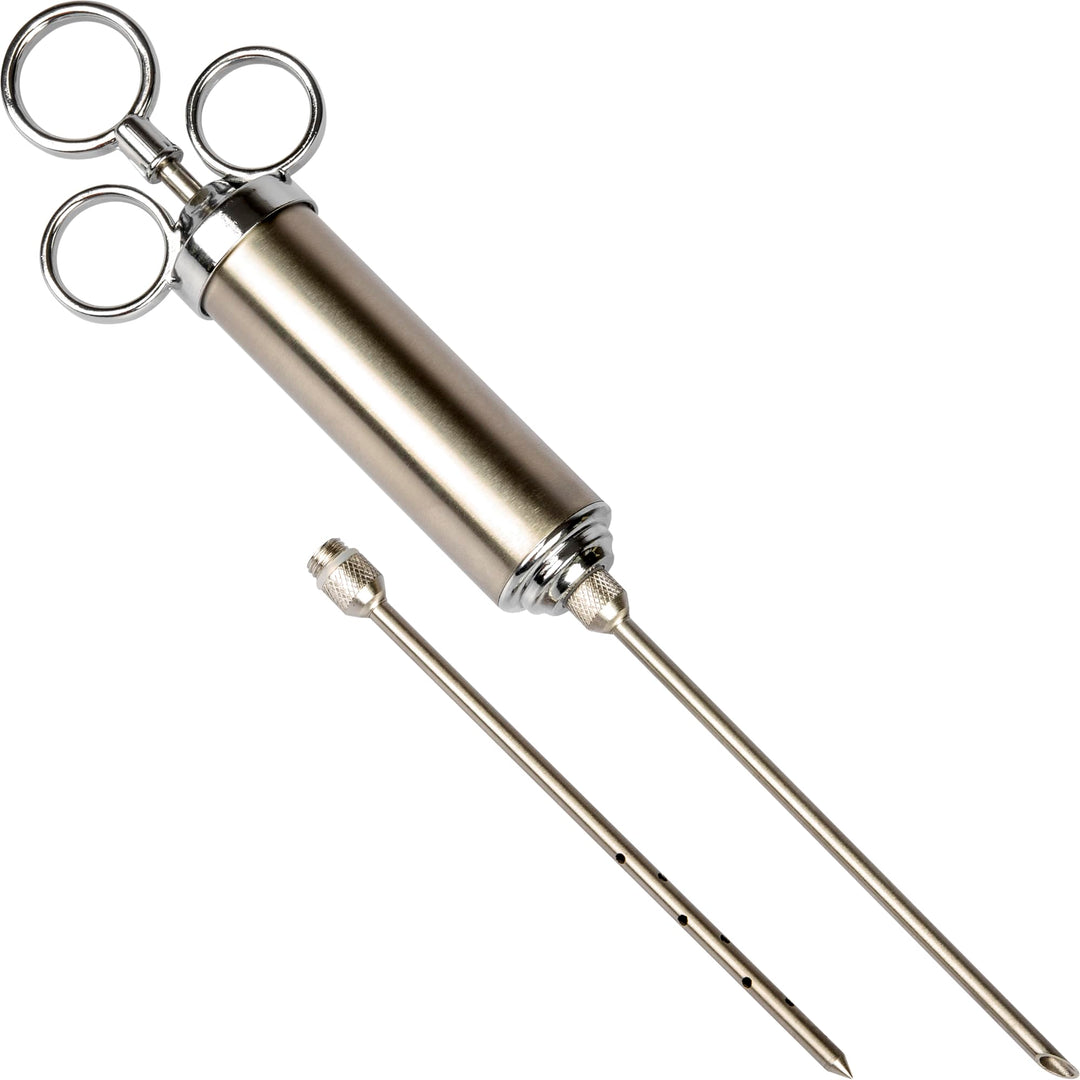 Browin® Edelstahl Fleischspritze 311102 | Marinierspritze mit 2 Nadeln | BBQ Bratenspritze für Rindf