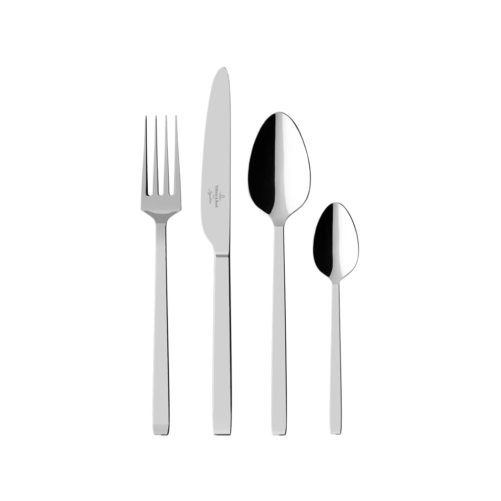 Villeroy und Boch La Classica Tafelbesteck für bis zu 6 Personen, 24-teilig, Edelstahl 38x27x6cm Met