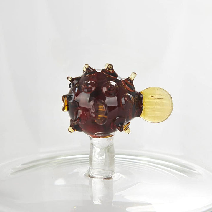 balvi Flasche Atlantis Globefish Glasflasche mit Stöpsel in Form eines Kugelfisches Borosilikatglas