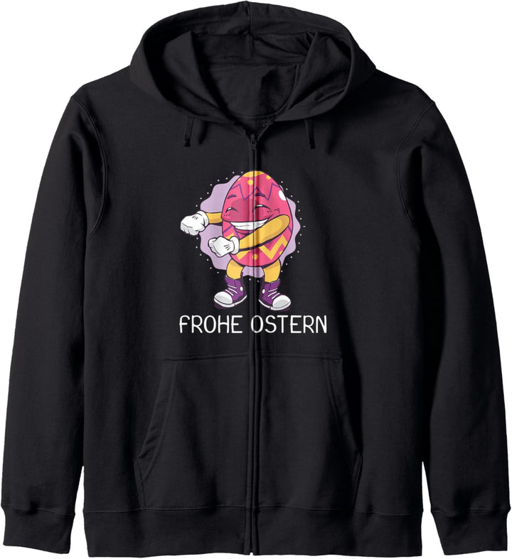 Frohe Ostern Floss Eis Fun Kapuzenjacke
