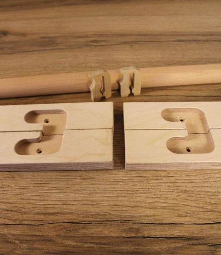 BearOnBar – Komplettes Set aus robusten Trainingsgeräten aus Holz: stabile Dip-Stange und Klimmzugst