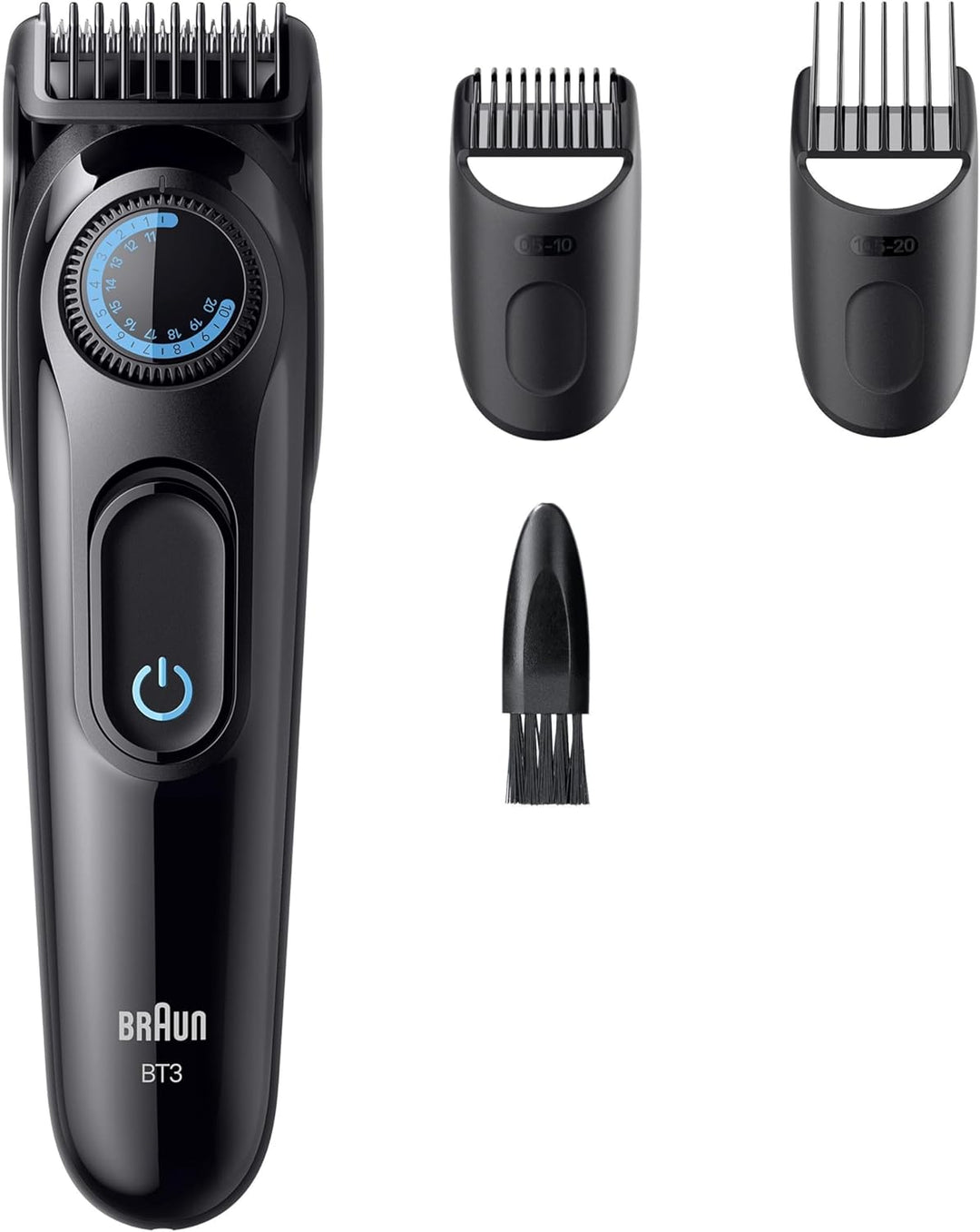 Braun Barttrimmer Series 3, Bartschneider Herren, BT3520, Schwarz | Kabelloser Bart Rasierer mit Ult
