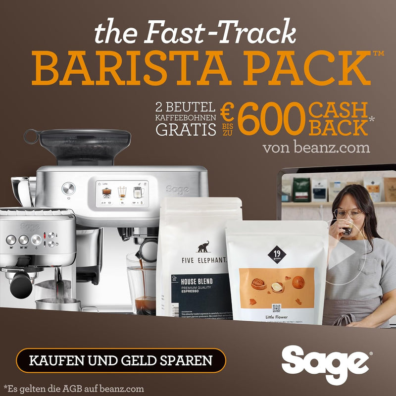 Sage - The Dose Control Pro - Präzisionskaffeemühle, Silber, Silber