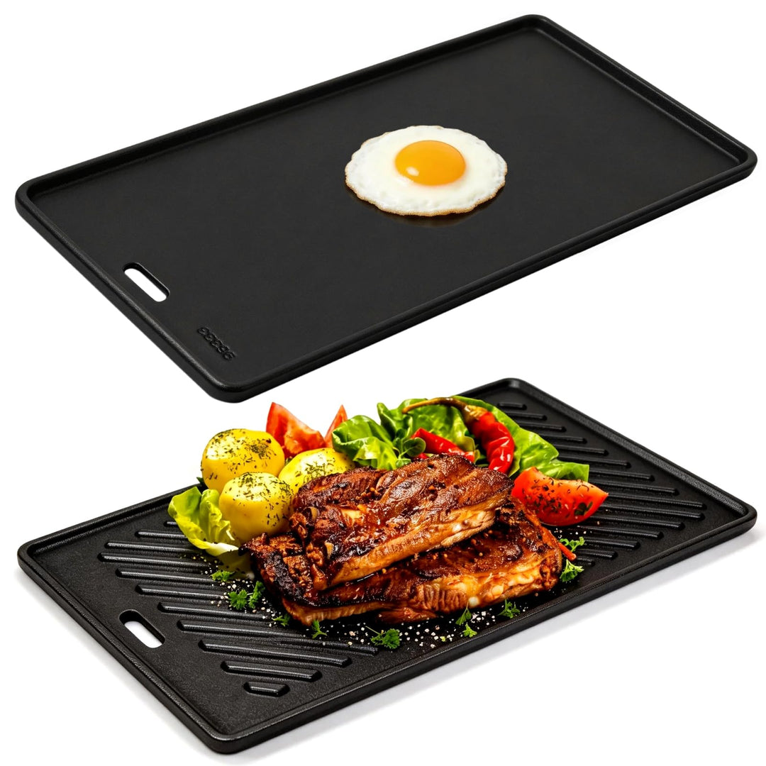 Gusseisen Grillplatte für alle RÖSLE VIDERO G2-, G3-, G4- und G6-Modelle (ab Modelljahr 2021), 45 x