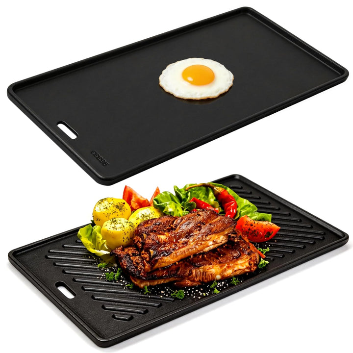 Gusseisen Grillplatte für alle RÖSLE VIDERO G2-, G3-, G4- und G6-Modelle (ab Modelljahr 2021), 45 x