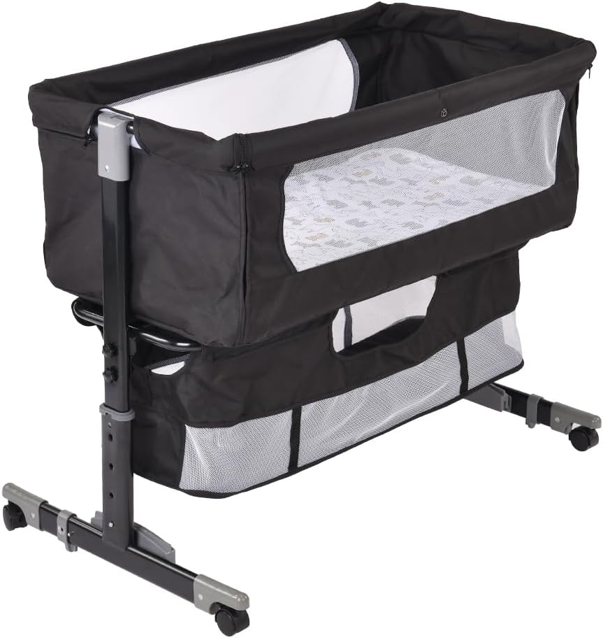 RELOVE Wiege mit Gittern, Wiege mit Gittern, Wiege mit Matratze, für Neugeborene und Babys von Gebur