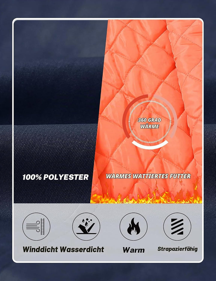 MoFiz Bomberjacke Herren Warm Gefüttert Winterjacke Übergangsjacke US Fliegerjacke Militär Bomber St
