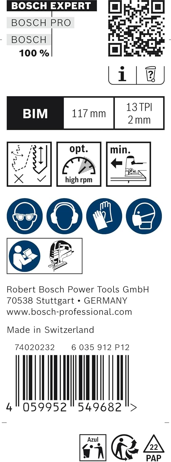 Bosch Professional 25x Stichsägeblatt Expert ‘Hardwood 2-Side Clean’ T 308 BFP (für Küchenarbeitspla