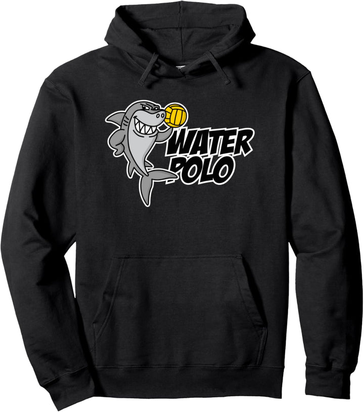 Wasserball Water Polo lustig Hai Cartoon Kinder Geschenk Pullover Hoodie