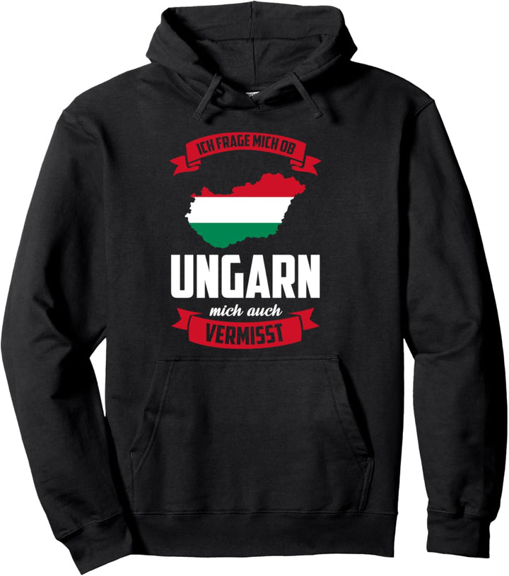 Ungarn Urlaub Reise Ungarische Flagge Pullover Hoodie