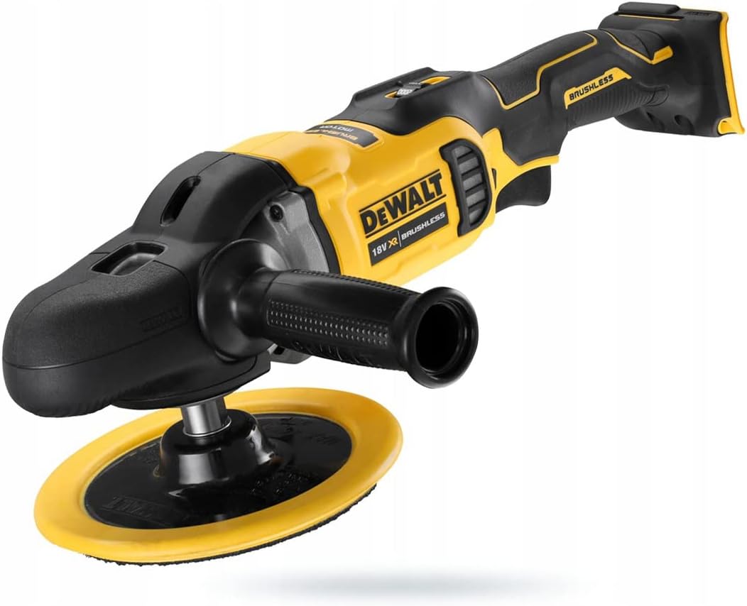 Dewalt DCM849N-XJ Pulidora para Metal rotativa escobillas XR 18V sin cargador/batería, gelb