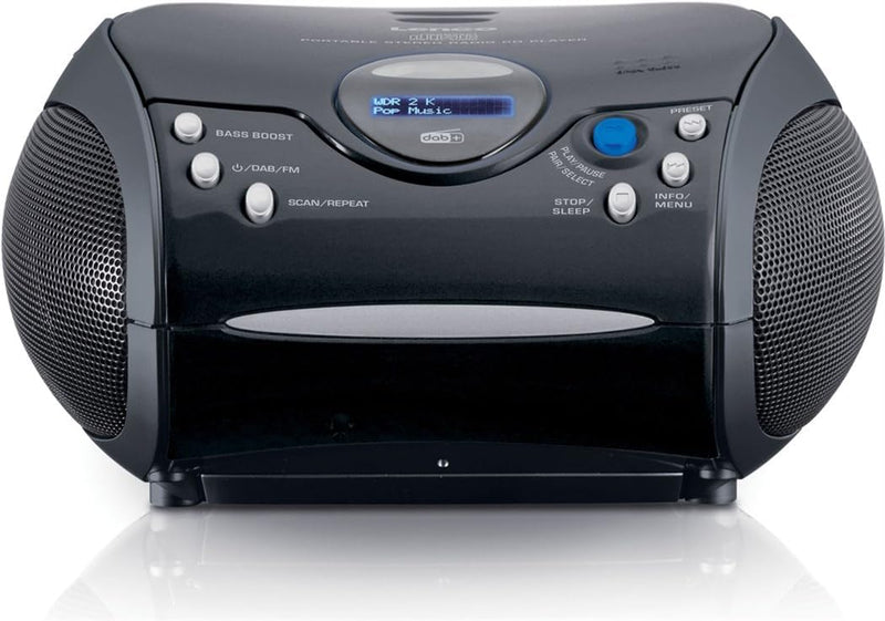 Lenco SCD-24DAB - CD-Player für Kinder - Bluetooth 5.1 - CD-Radio - Boombox - DAB+ Radio - Titel Spe