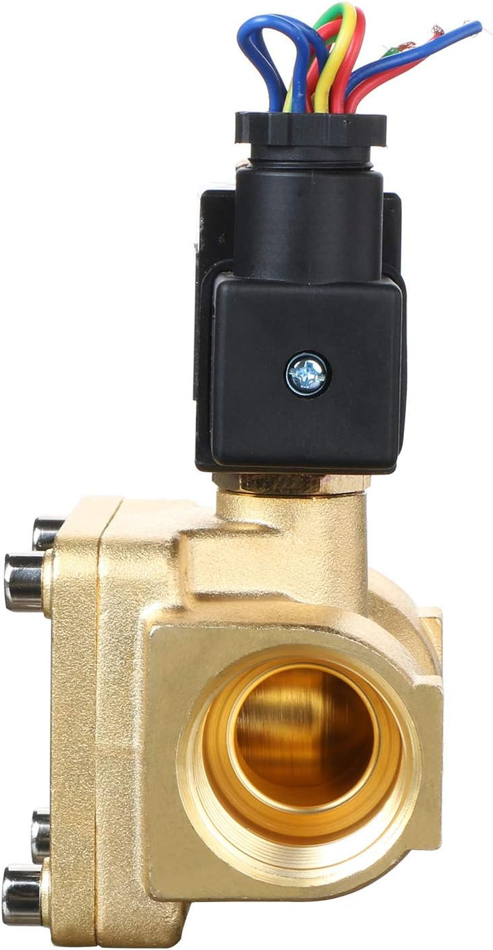 1” Elektrisches Messing-Magnetventil 220 V AC 230 psi, normalerweise geschlossen (NC), VITON, für Wa