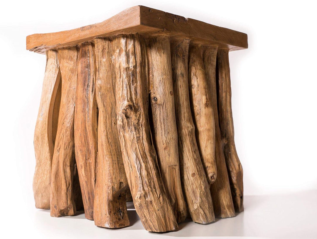 Windalf Hocker & Nachtkästchen AMA h: 45 cm Unikat Handarbeit aus Wurzelholz