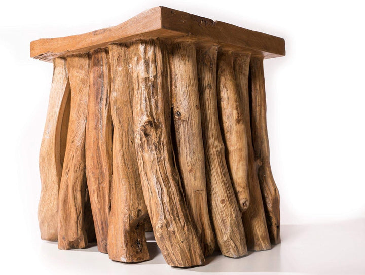 Windalf Hocker & Nachtkästchen AMA h: 45 cm Unikat Handarbeit aus Wurzelholz