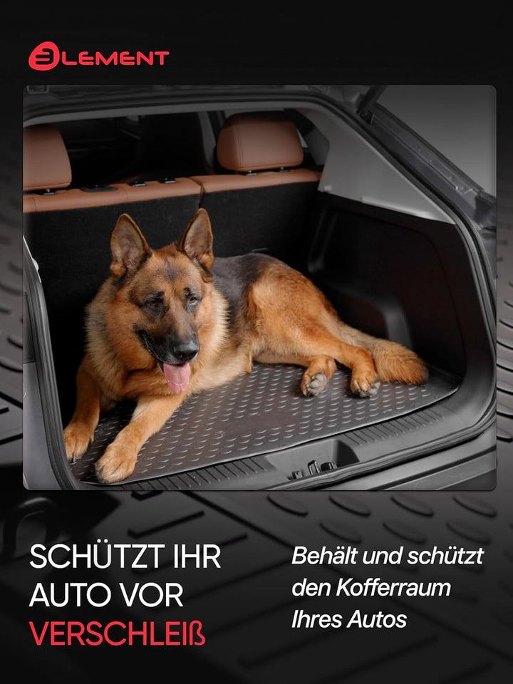 Element Passgenaue Premium Antirursch Kofferraummatte Laderaumwanne passend für BMW 3er Modellreihe