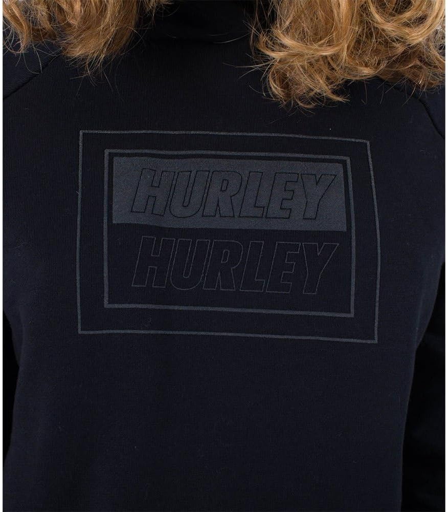 Hurley Damen DWR Wide Hood Fleece Hoodie XS Schwarz, XS Schwarz