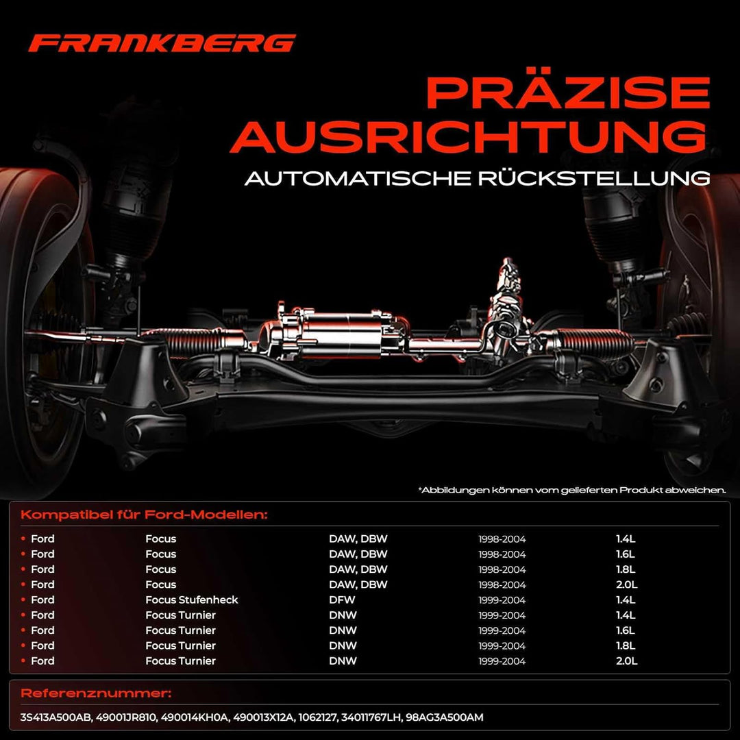 Frankberg Lenkgetriebe Servolenkgetriebe Hydraulisch für Linkslenker Kompatibel mit Focus DAW DBW 1.