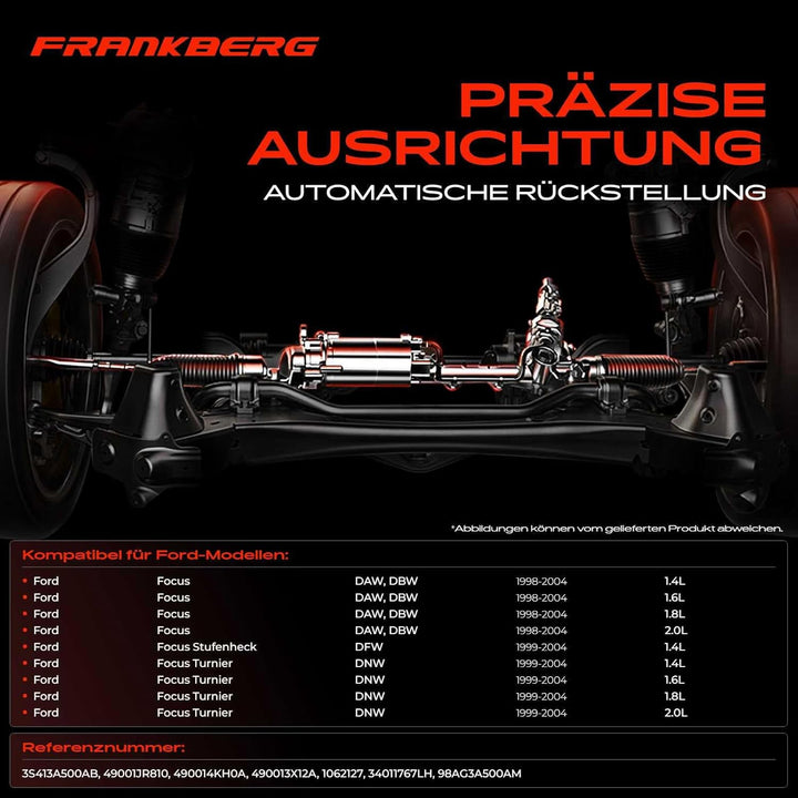 Frankberg Lenkgetriebe Servolenkgetriebe Hydraulisch für Linkslenker Kompatibel mit Focus DAW DBW 1.