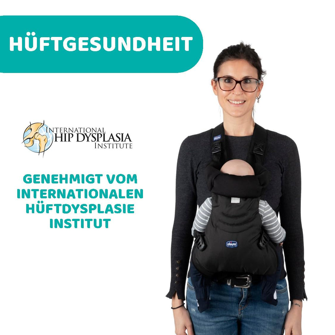 Chicco Easyfit Ergonomischer Babytrage für Neugeborene von der Geburt bis 9 kg, einfache und intuiti