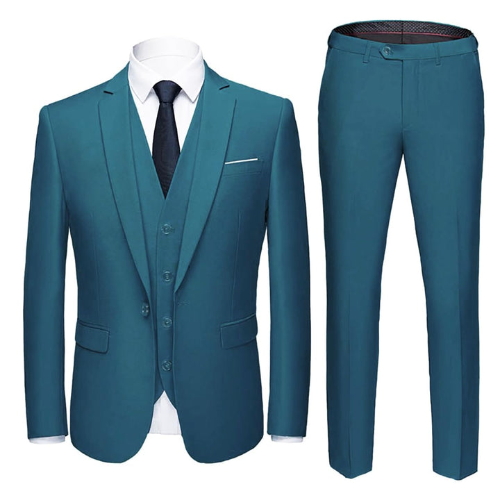YOUTHUP Herren Anzug Slim Fit 3 Teilig Anzüge für Hochzeit Business Herrenanzug Sakko Anzughose West