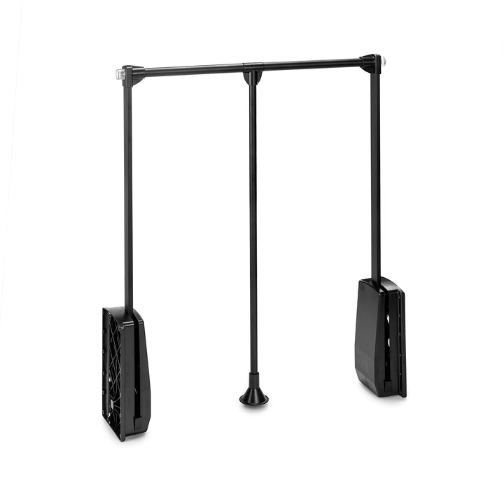 Emuca - Kleiderlift für Schrank, Ausziehbarer Kleiderlift 600-830mm Breite, Schrankinnenseiten Monta