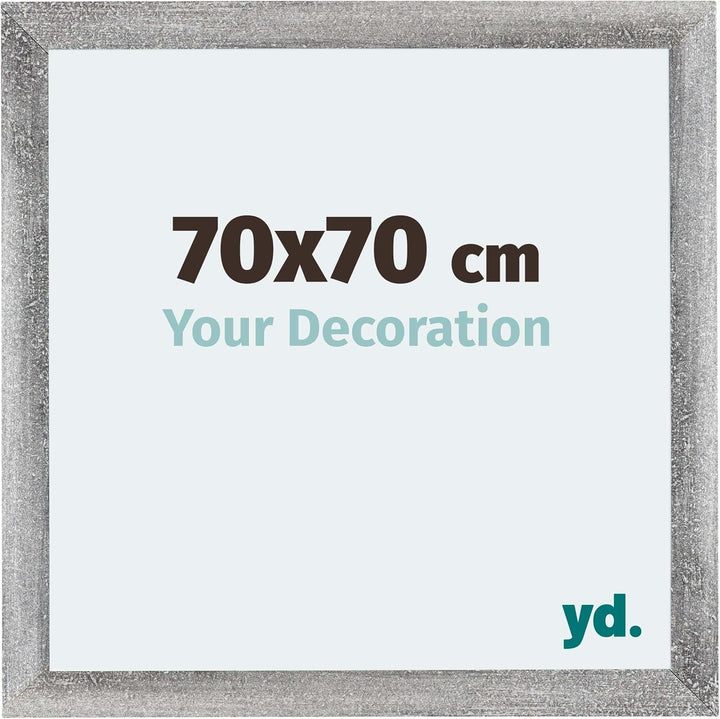 yd. Your Decoration - Bilderrahmen 70x70 cm - Bilderrahmen aus MDF mit Acrylglas - Antireflex - Ausg