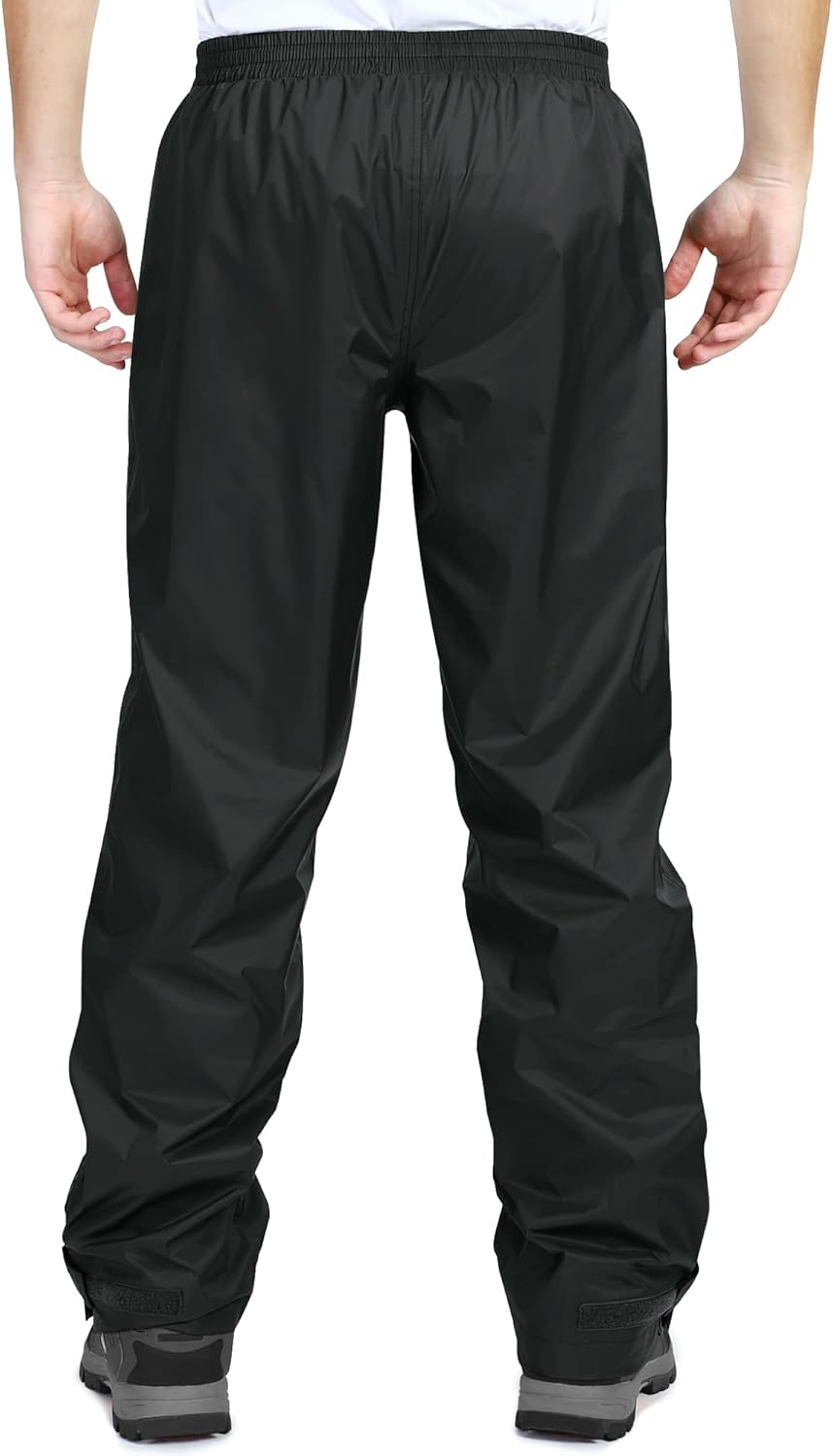 33,000ft wasserdichte Regenhose für Herren Leichte Regenhose Winddichte Outdoorhose zum Wandern Camp