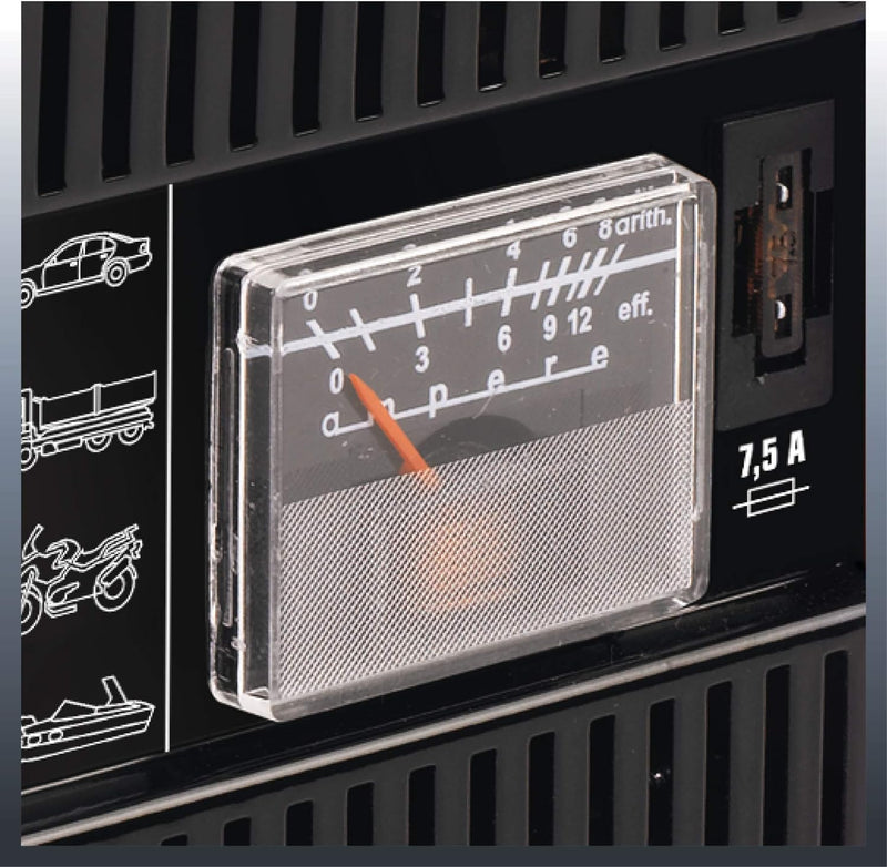 Einhell Batterie-Ladegerät CC-BC 5 (eingebautes Amperemeter, Stahlblechgehäuse, Überlastungs- und Ve