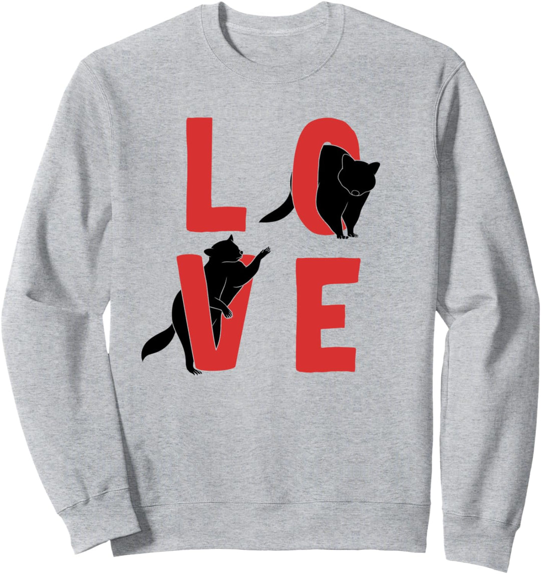 Waschbär Love Sweatshirt