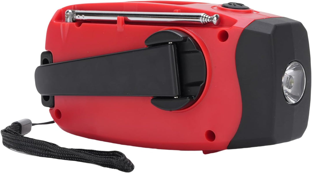 Bewinner Notfallkurbel Radio NOAA AM FM WB Wetteralarm, Solar Hand Crank Tragbares Radio mit LED -Ta