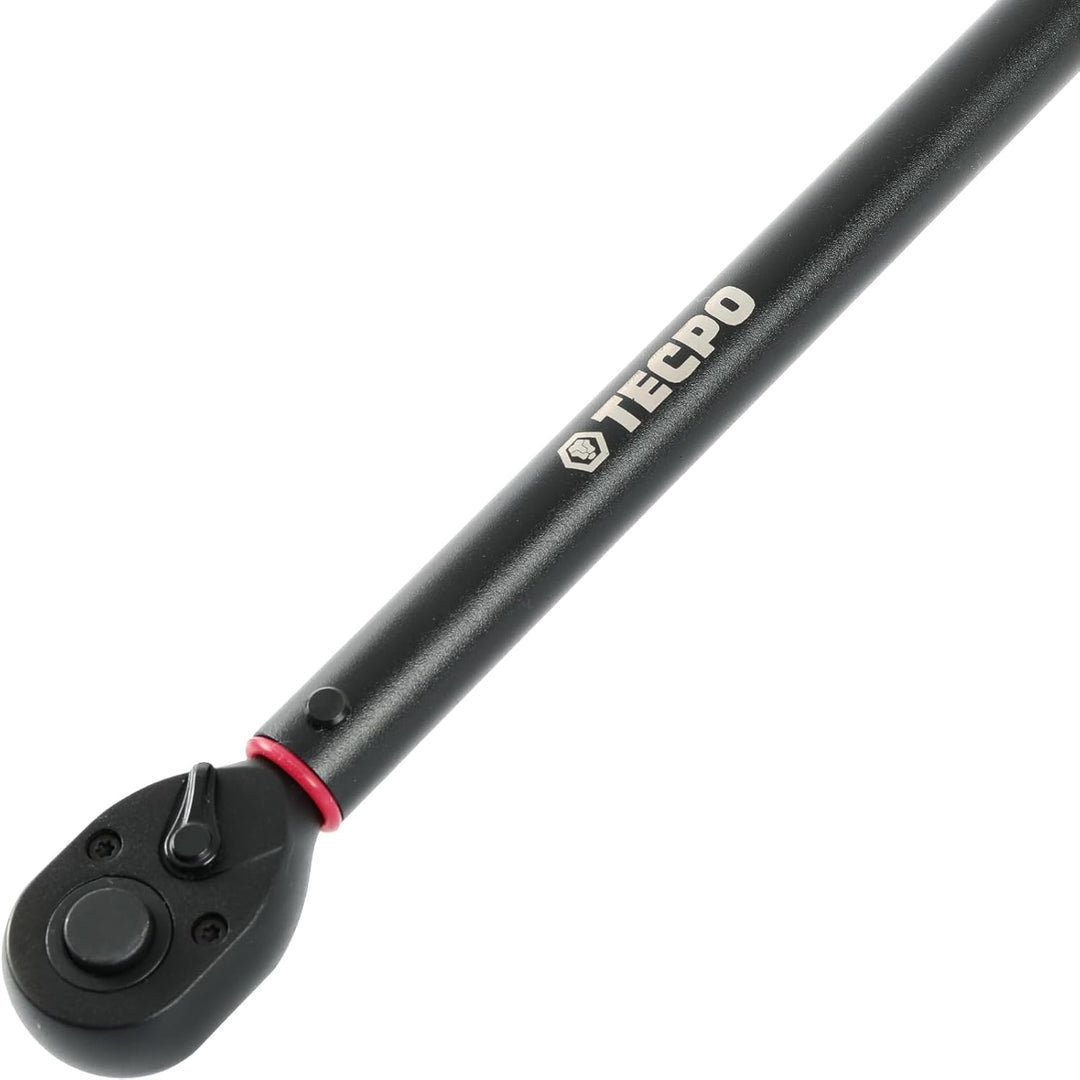 TECPO Drehmomentschlüssel Set 1/2" Zoll, 50-350 Nm, 72 Zähne Mechanik, kalibriert, hohe Präzision vo