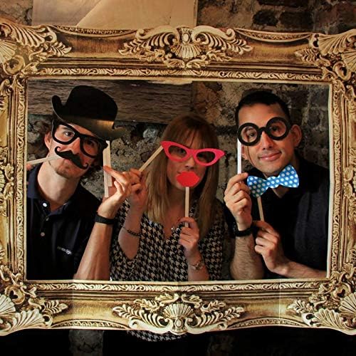 Flashpoint AG Photo Booth / Foto Requisite / XXL Bilderrahmen mit 24 witzigen Accessoires