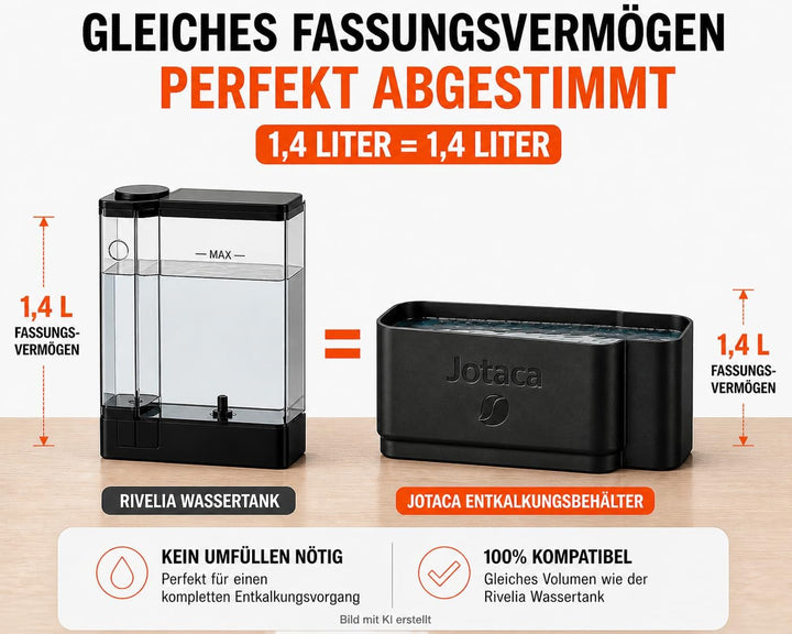 Entkalkungs- und Spülbehälter kompatibel mit DeLonghi EXAM (Rivelia)