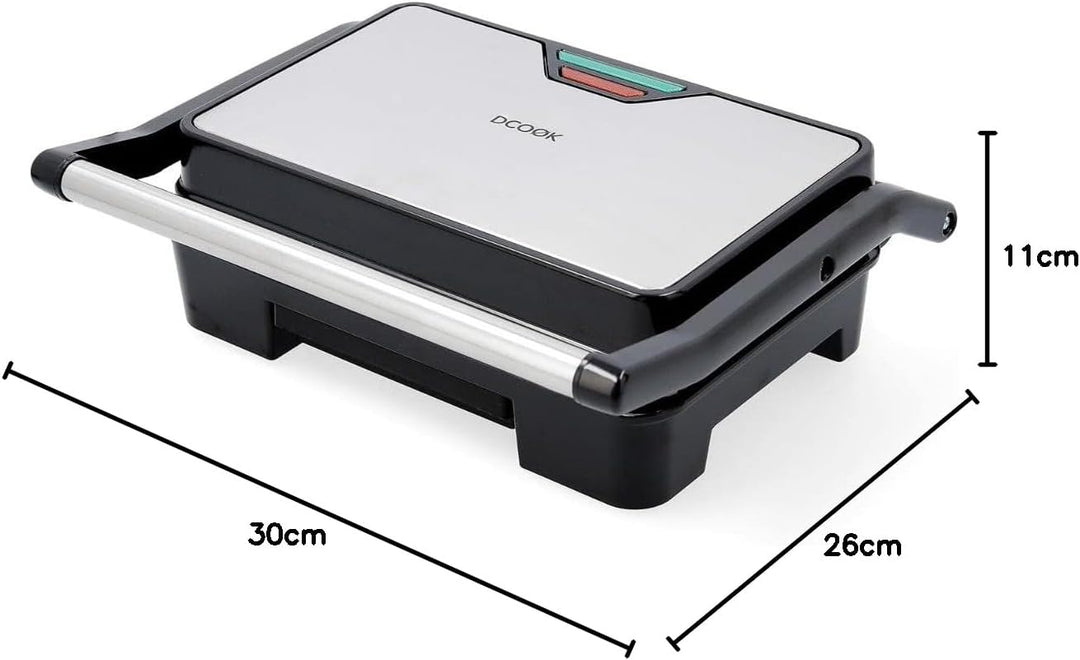 DCOOK Gallery Grill, Doppelplatte, 900 W, Schwingdeckel