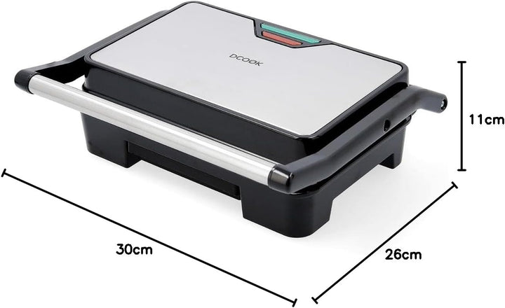 DCOOK Gallery Grill, Doppelplatte, 900 W, Schwingdeckel