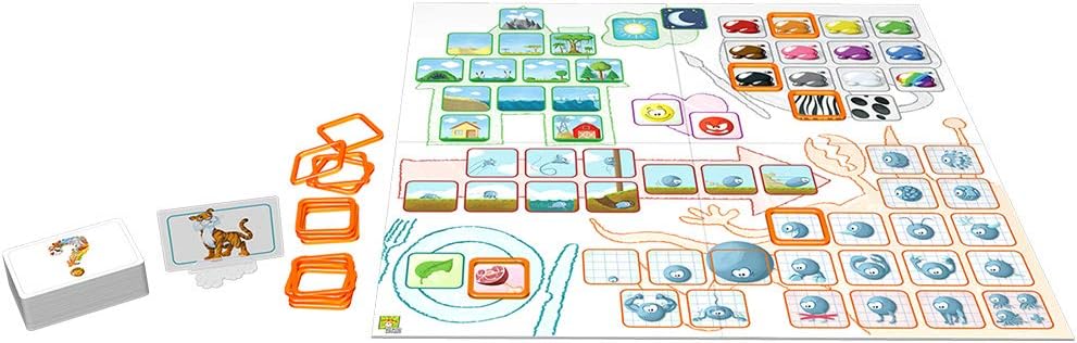 Repos Production CKASP01 Animal UNbox JETZT-Konzept Kids-Brettspiel auf Spanisch, bunt Concept Kids,