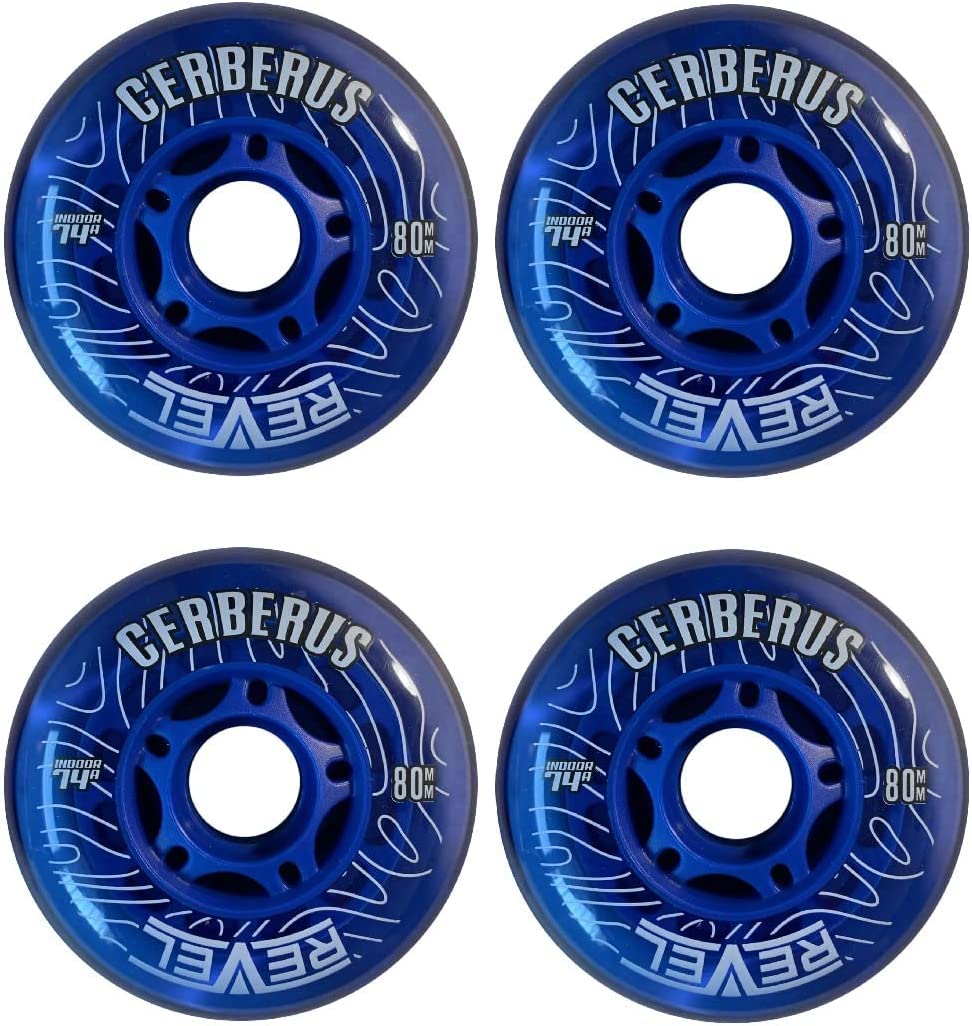 Alkali Revel Blue Indoor X-Soft 74A Roller Inline Hockeyrollen 76mm, 76mm