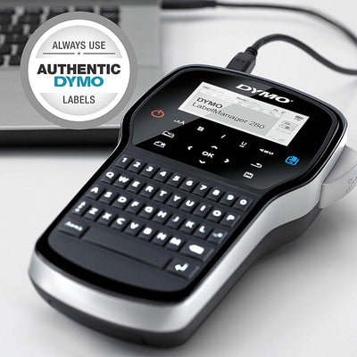 DYMO LabelManager 280 Tragbares Beschriftungsgerät im Koffer | Wiederaufladbares Etikettiergerät mit