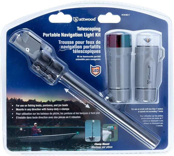 Attwood Marine Attwood PaddleSport Portable Navigation Light Kit - C-Clamp, Screw Down or Adhesive P
