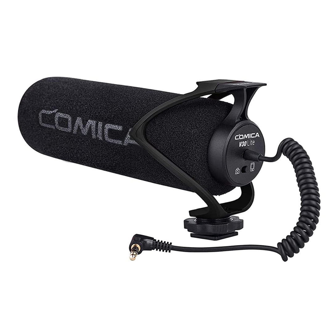 comica CVM-V30 LITE Kamera Mikrofon Super-Kardioid Kondensator Video Mikrofon Richtmikrofon für Cano