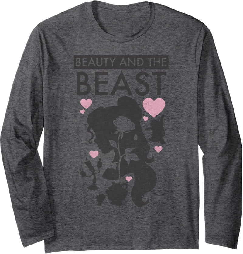 Disney Beauty & The Beast Belle Silhouette Langarmshirt