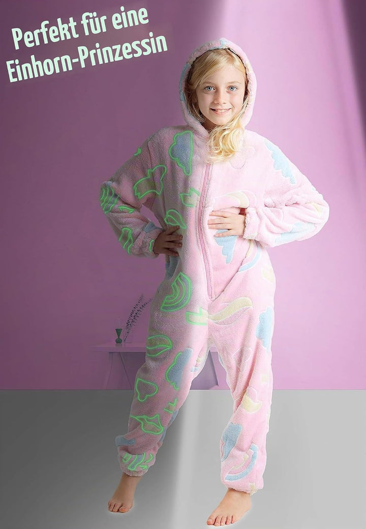 CityComfort Jumpsuit Kinder Einteiler Fleece Overall Onesie Kinder Mädchen Jungen 4-14 Jahre 9-10 Ja