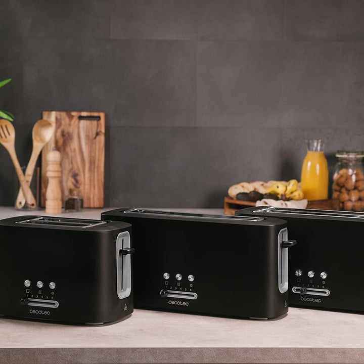 Cecotec Toast&Taste Toaster 10000 Extra. 980 W, Plastik mit 1 extra breiten Langschlitz Toast&Taste