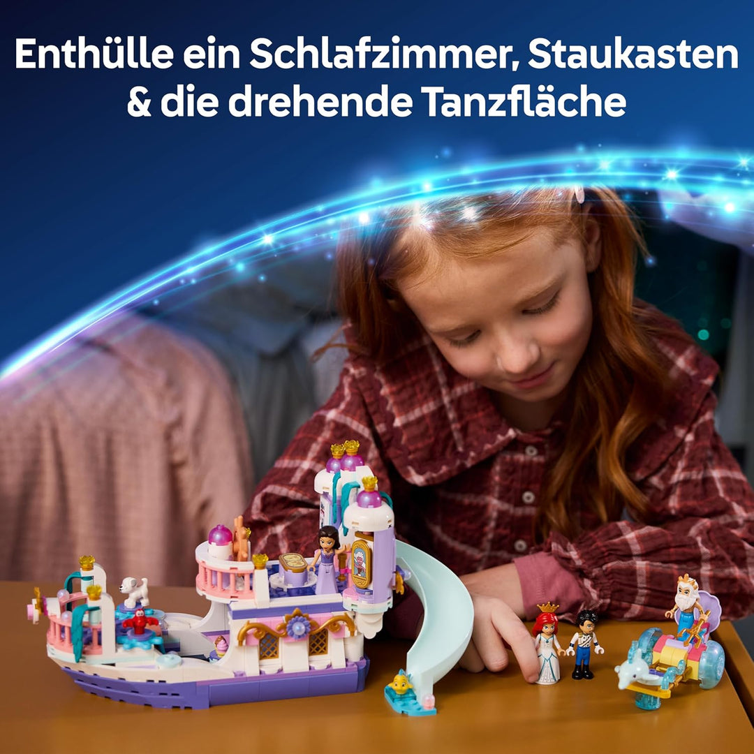 LEGO ǀ Disney Princess Arielles Königliches Hochzeitsboot - Arielle, die Meerjungfrau Set mit 7 Figu