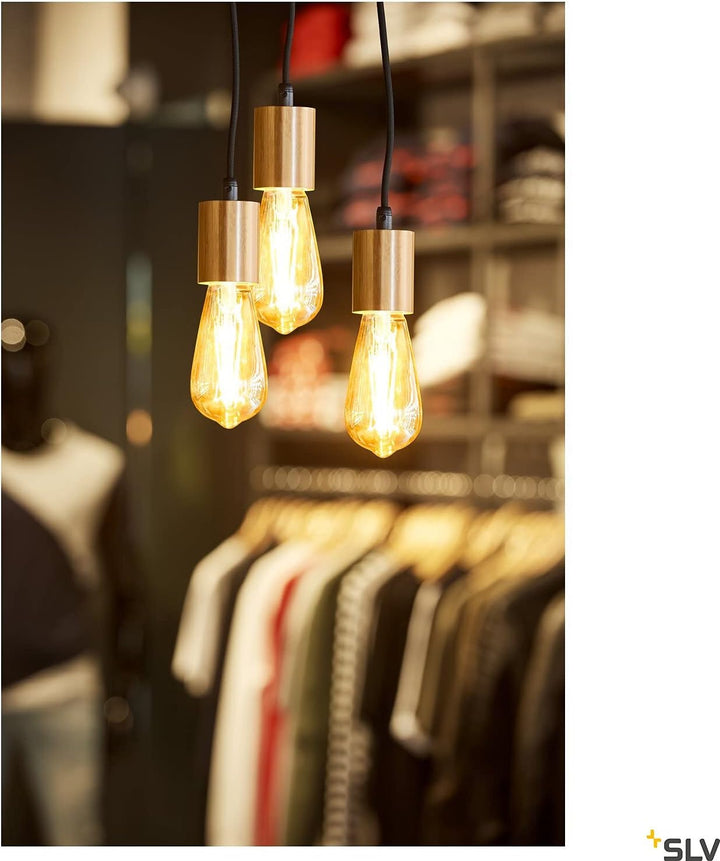 SLV Deckenrosette Fitu 3-er Rosette, rund, inklusiv Zugentlastungen, schwarz 132610, 22 x 22 x 5,4 c